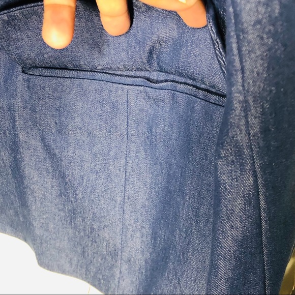 LANE BRYANT BLUE BUTTON BLAZER - Picture 6 of 8